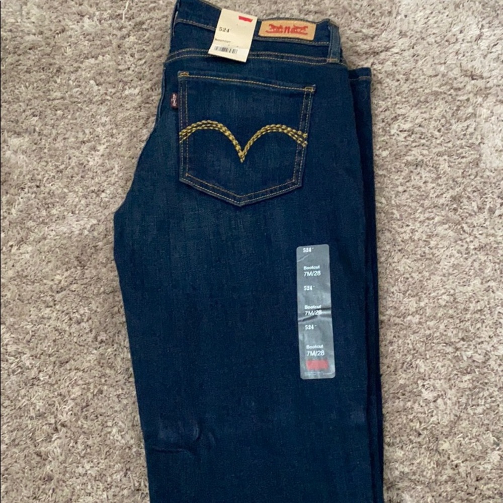 Levis 524 boot cut jeans